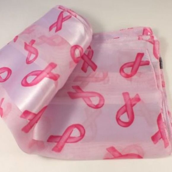 Pink Breast Cancer Survivor Awareness Symbolic Scarf - Picture 1 of 3